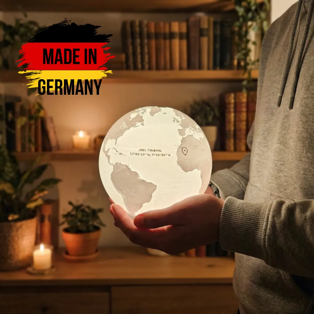 Welt-Lampe (16 cm, Ohne Akku (USB-Kabel))