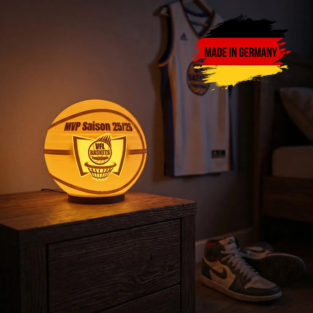 Basketball-Lampe (16 cm, Ohne Akku (USB-Kabel))